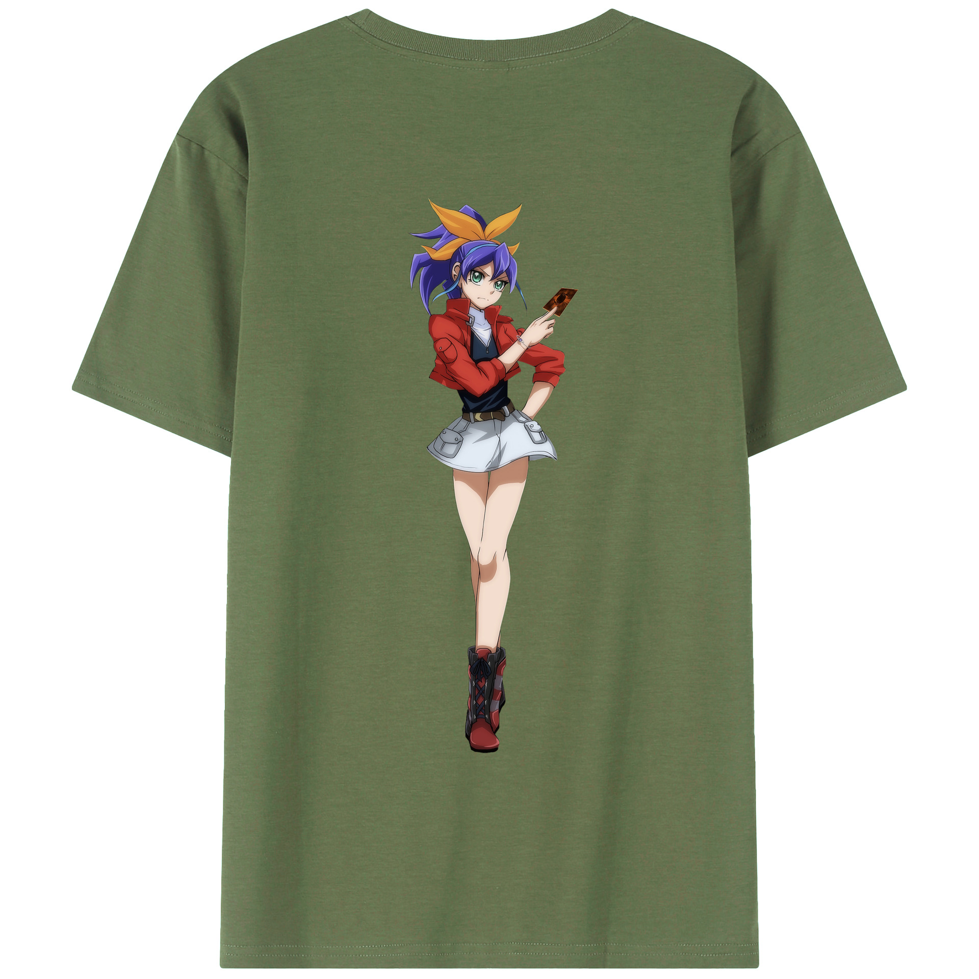 （画像用） 遊☆戯☆王 Yu-Gi-Oh! 綿100％ メンズ半袖Tシャツ（バックプリント） 通気性